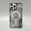 "Cyber" Magsafe Frosted Phone Case for iPhone - Gray