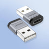 "Cyber" Usb To Type-c Adapter - Gray