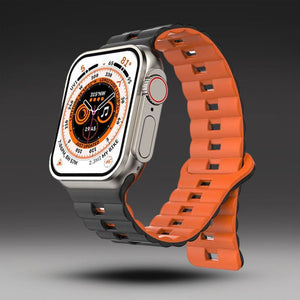 Dual-Color Magnetic Silicone Band For Apple Watch