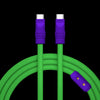 ChubbyCable Eva Chubby - Custom Design & Fast Charging - Green+Purple