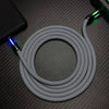 "Flex Charge" 240W GlowFlow C-C Charging Cable - Gray