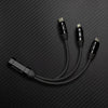 "Full-equipped Chubby" 6-in-1 240W Fast Charging Spring Cable - Black (3-in-1)
