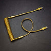 "Glitter Chubby" Handgefertigtes Federkabel - Gold