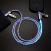 "Glowing Versatility" 4-in-1 Portable Charging Cable - Colorful
