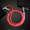"Glowing Versatility" 4-in-1 Portable Charging Cable - Red
