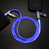 "Glowing Versatility" 4-in-1 Portable Charging Cable - Blue