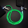 "Glowing Versatility" 4-in-1 Portable Charging Cable - Green