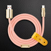 "Golden Chubby“ Custom vergoldetes Schnellladekabel - Rosa
