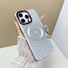 Heat Dissipation Breathable Magsafe Magnetic iPhone Case - Silver