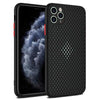 Honeycomb Hollow Heat Dissipation Soft Case For iphone - Black