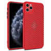 Honeycomb Hollow Heat Dissipation Soft Case For iphone - Red