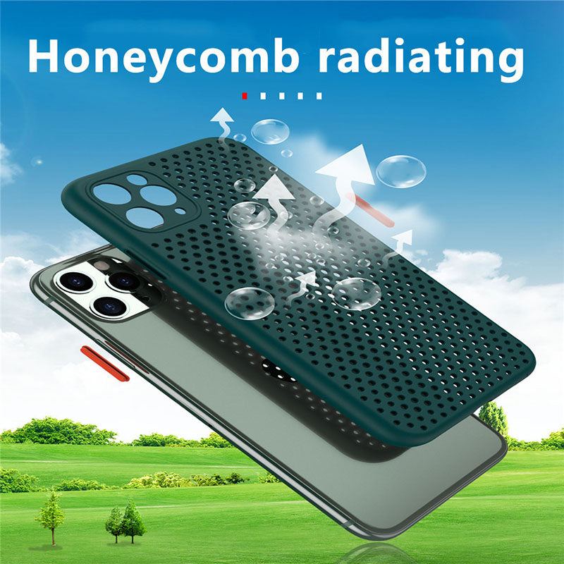 Honeycomb Hollow Heat Dissipation Soft Case For iphone