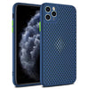 Honeycomb Hollow Heat Dissipation Soft Case For iphone - Blue