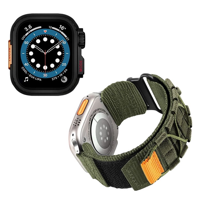 "Instant Ultra Transformation" One-Piece Alloy Bezel Case for Apple Watch