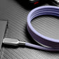 "MagiConnect" ‌‌240W Rainbow Magnetic Retractable Charging Cable‌ C+Lightning
