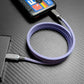"MagiConnect" ‌‌240W Rainbow Magnetic Retractable Charging Cable‌ C+Lightning