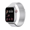 "Milanese" Magnetic Woven Sports Breathable Stainless Steel Band For Apple Watch - Silver