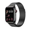 "Milanese" Magnetic Woven Sports Breathable Stainless Steel Band For Apple Watch - Black