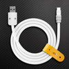 "Monochrome Chubby" 240W Classic Solid Color Fast Charging Cable - White