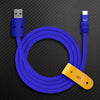 "Monochrome Chubby" 240W Classic Solid Color Fast Charging Cable - Blue