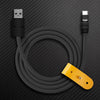 "Monochrome Chubby" 240W Classic Solid Color Fast Charging Cable - Black
