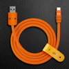"Monochrome Chubby" 240W Classic Solid Color Fast Charging Cable - Orange
