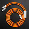 "Multi Chubby" 2 IN 1 100W Charge Cable - Orange