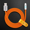 "Neon Chubby" Fast Charge Cable With Smart Light - Orange