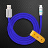 "Neon Chubby" Fast Charge Cable With Smart Light - Dark Blue
