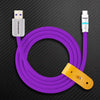 "Neon Chubby" Fast Charge Cable With Smart Light - Purple