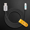 "Neon Chubby" Fast Charge Cable With Smart Light - Black