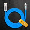 "Neon Chubby" Fast Charge Cable With Smart Light - Blue