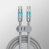 Neon Liquid Silicone 240W Fast Charging Cable - Grey