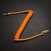 "Neon Chubby" Federladekabel mit vergoldetem Design - Orange