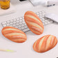 „Chubby Comfort“ Silikon-Tastatur-Handgelenkauflage und Mauspad-Set – Brot-Thema