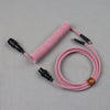 "Chubby" USB To Type C Spring Keyboard Cable - Rose Red + Black