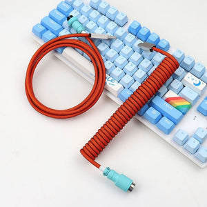 "Chubby" USB To Type C Spring Keyboard Cable - LANO-20850