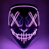 LED Light Mask - Get 50% OFF Mask Discount on Halloween-themed Purchases - Purple