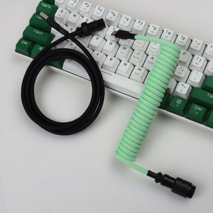 "Chubby" USB To Type C Spring Keyboard Cable - LANO-20874