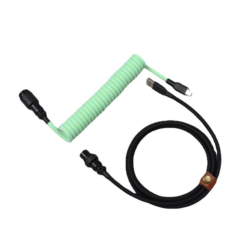 "Chubby" USB To Type C Spring Keyboard Cable - LANO-20874