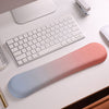 "Chubby Comfort" Silicone Keyboard Wrist Rest & Mouse Pad Set - Candy Theme - Blue+Orange
