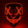 LED Light Mask - Get 50% OFF Mask Discount on Halloween-themed Purchases - Red