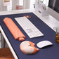 „Chubby Comfort“ Silikon-Tastatur-Handgelenkauflage und Mauspad-Set – Shiba-Thema