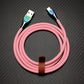"Thin Chubby" 240W Liquid Silicone Charging Cable With Quenched Colored Connector