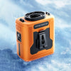 ChubbyCool 6000mAh Portable Fan Belt – Rechargeable Wearable Cooler with Flashlight - Orange