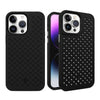 Push-Pull Heat Dissipation Dustproof Solid Color Frosted iPhone Case - Black