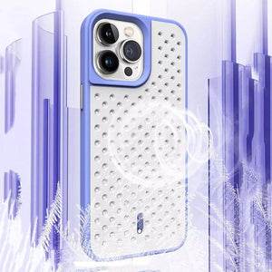 Push-Pull Heat Dissipation Dustproof Solid Color Frosted iPhone Case