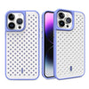 Push-Pull Heat Dissipation Dustproof Solid Color Frosted iPhone Case - Purple