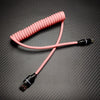 RGB Car Charging Cable with Gradient Light - Pink