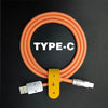 "Rainbow Chubby“ Buntes Chubby-Kabel  - Orange